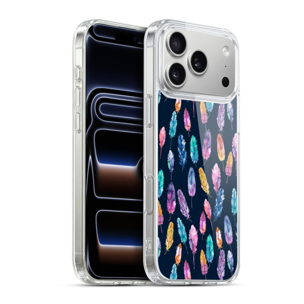 Ninola Patterns 4 Boho Feathers Soft Gel Case for Apple iPhone 17 Pro Max