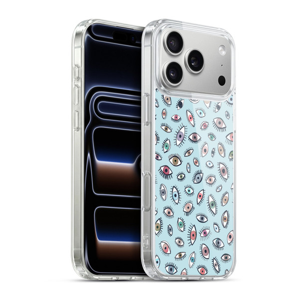 Ninola Patterns 4 Eyes Blue Soft Gel Case for Apple iPhone 17 Pro Max