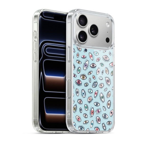 Ninola Patterns 4 Eyes Blue Soft Gel Case for Apple iPhone 17 Pro