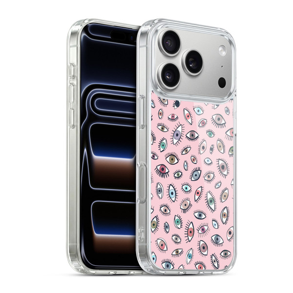 Ninola Patterns 4 Eyes Pink Soft Gel Case for Apple iPhone 17 Pro