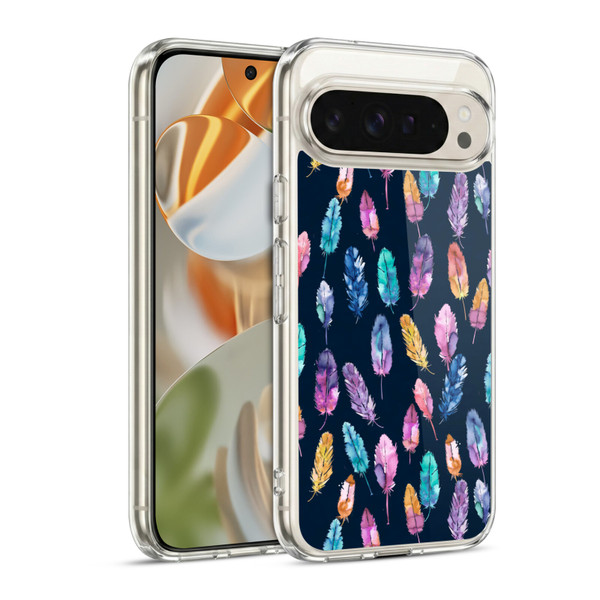 Ninola Patterns 4 Boho Feathers Soft Gel Case for Google Pixel 9 / Pixel 9 Pro
