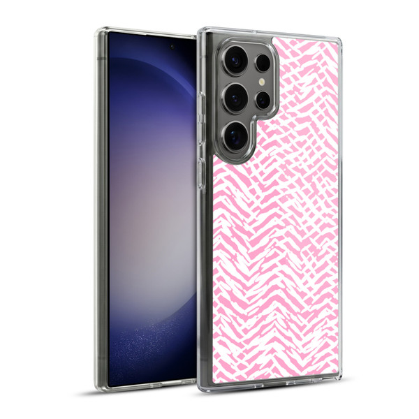 Ninola Patterns 4 Leopard Marks Pink Soft Gel Case for Samsung Galaxy S23 Ultra 5G & MagSafe
