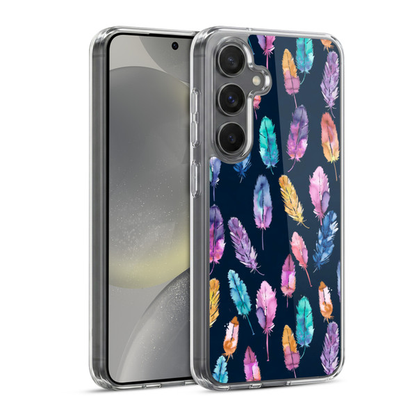 Ninola Patterns 4 Boho Feathers Soft Gel Case for Samsung Galaxy S24 5G & MagSafe