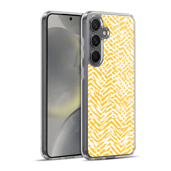 Ninola Patterns 4 Leopard Marks Mustard Soft Gel Case for Samsung Galaxy S24+ 5G & MagSafe
