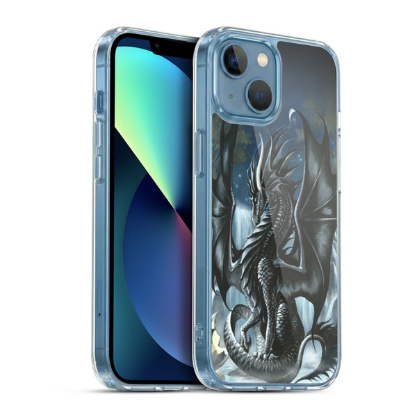 Ruth Thompson Dragons 2 Obsidian Soft Gel Case for Apple iPhone 13 Mini & MagSafe