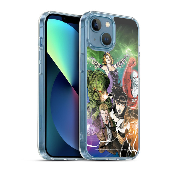 Justice League DC Comics Dark Comic Art #30 Group Soft Gel Case for Apple iPhone 13 Mini & MagSafe