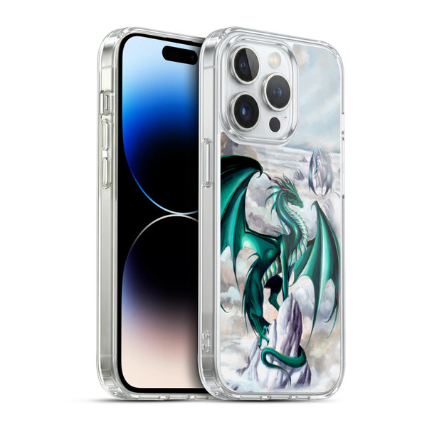 Ruth Thompson Dragons 2 Green Soft Gel Case for Apple iPhone 14 Pro & MagSafe