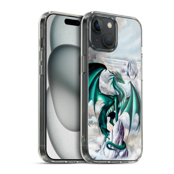 Ruth Thompson Dragons 2 Green Soft Gel Case for Apple iPhone 15 & MagSafe