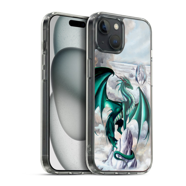 Ruth Thompson Dragons 2 Green Soft Gel Case for Apple iPhone 15 Plus & MagSafe