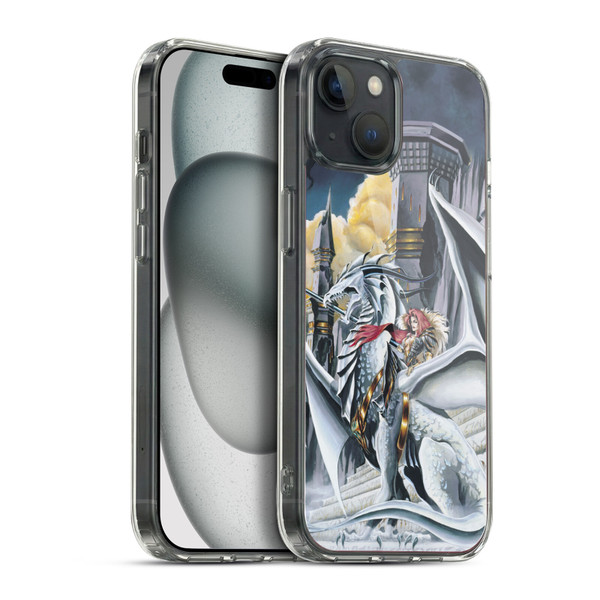Ruth Thompson Dragons 2 Warring Tribes Soft Gel Case for Apple iPhone 15 Plus & MagSafe