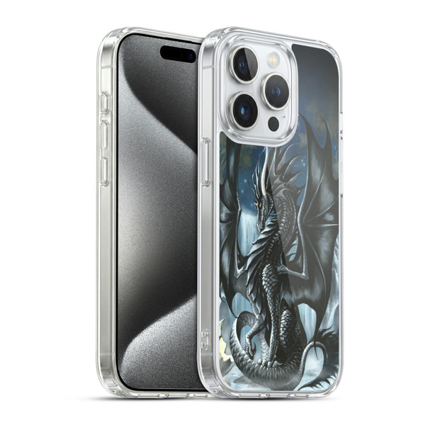 Ruth Thompson Dragons 2 Obsidian Soft Gel Case for Apple iPhone 15 Pro & MagSafe