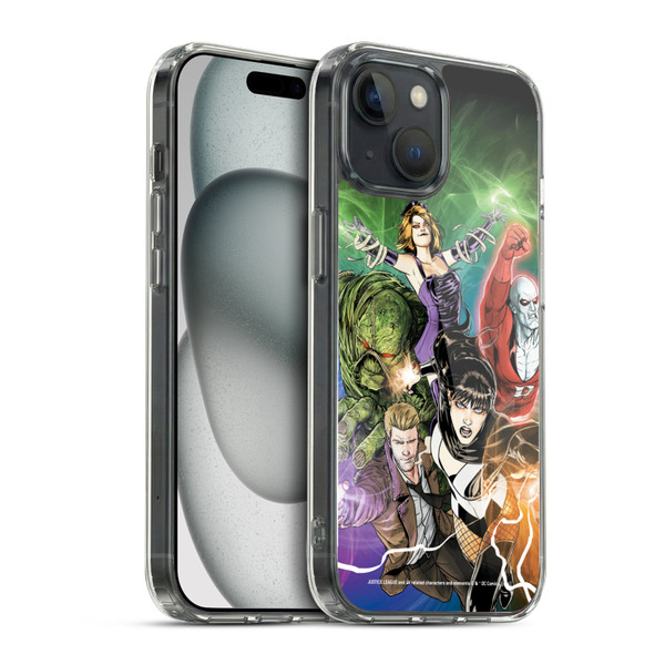 Justice League DC Comics Dark Comic Art #30 Group Soft Gel Case for Apple iPhone 15 & MagSafe