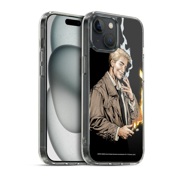 Justice League DC Comics Dark Comic Art Constantine #0 Soft Gel Case for Apple iPhone 15 & MagSafe