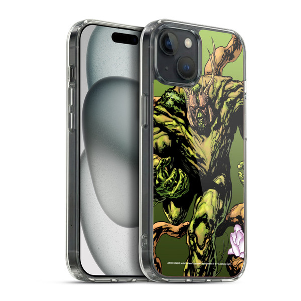 Justice League DC Comics Dark Comic Art Swamp Thing #0 Soft Gel Case for Apple iPhone 15 Plus & MagSafe