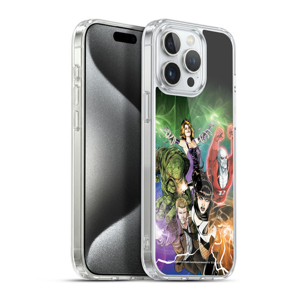 Justice League DC Comics Dark Comic Art #30 Group Soft Gel Case for Apple iPhone 15 Pro Max & MagSafe