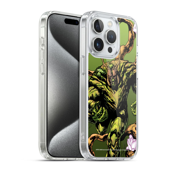 Justice League DC Comics Dark Comic Art Swamp Thing #0 Soft Gel Case for Apple iPhone 15 Pro & MagSafe