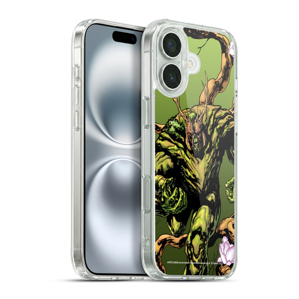 Justice League DC Comics Dark Comic Art Swamp Thing #0 Soft Gel Case for Apple iPhone 16 Plus & MagSafe