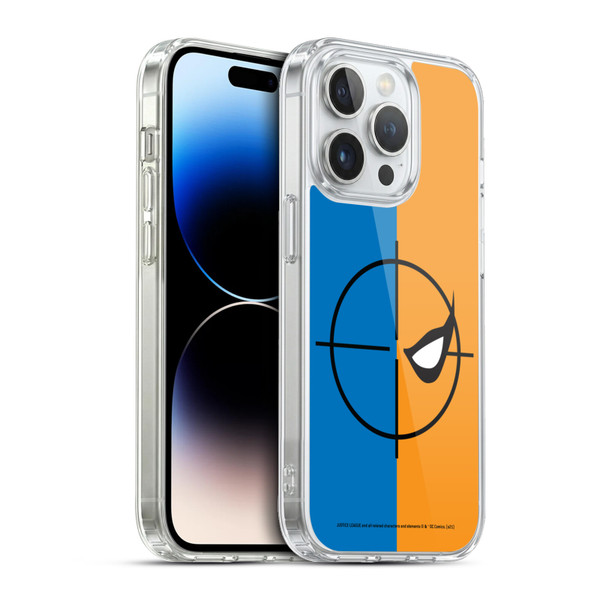 Justice League DC Comics Deathstroke Comic Art Logo Soft Gel Case for Apple iPhone 13 Pro & MagSafe