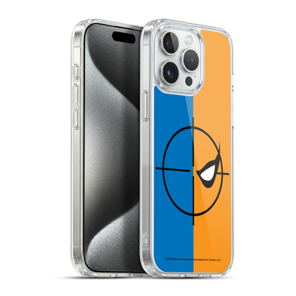 Justice League DC Comics Deathstroke Comic Art Logo Soft Gel Case for Apple iPhone 15 Pro Max & MagSafe