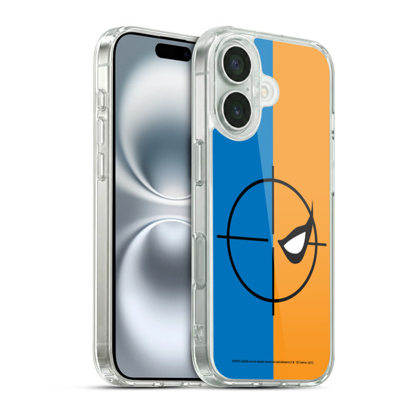 Justice League DC Comics Deathstroke Comic Art Logo Soft Gel Case for Apple iPhone 16 & MagSafe