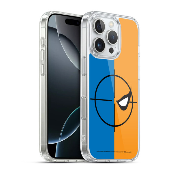 Justice League DC Comics Deathstroke Comic Art Logo Soft Gel Case for Apple iPhone 16 Pro & MagSafe
