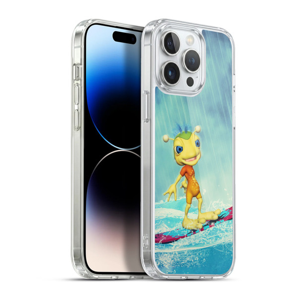 Simone Gatterwe Angels And Fairies Surfing Alien Soft Gel Case for Apple iPhone 13 Pro Max & MagSafe
