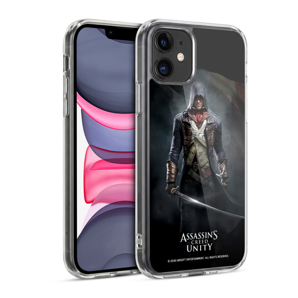Assassin's Creed Unity Key Art Arno Dorian Sword Soft Gel Case for Apple iPhone 11
