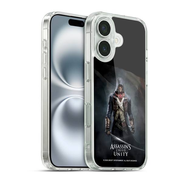 Assassin's Creed Unity Key Art Arno Dorian Sword Soft Gel Case for Apple iPhone 16 & MagSafe