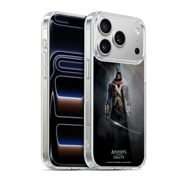 Assassin's Creed Unity Key Art Arno Dorian Sword Soft Gel Case for Apple iPhone 17 Pro