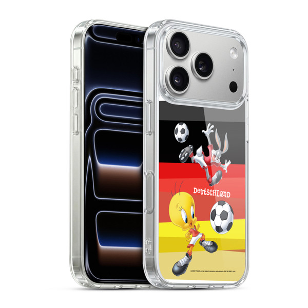 Looney Tunes Flag Graphics Germany Bugs Bunny & Tweety Soft Gel Case for Apple iPhone 17 Pro