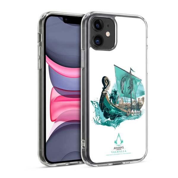 Assassin's Creed Valhalla Compositions And Patterns Eivor's Drakkar Soft Gel Case for Apple iPhone 11