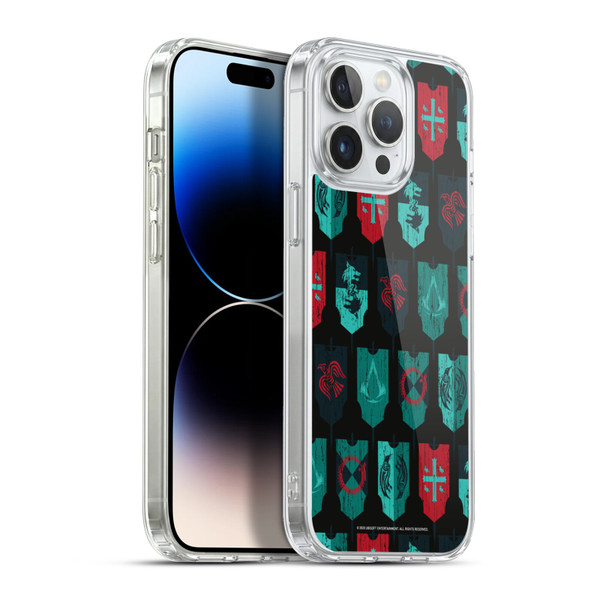 Assassin's Creed Valhalla Compositions And Patterns Banners Soft Gel Case for Apple iPhone 13 Pro Max & MagSafe