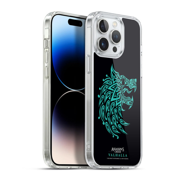 Assassin's Creed Valhalla Compositions And Patterns Wolf Soft Gel Case for Apple iPhone 13 Pro Max & MagSafe