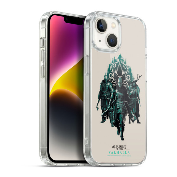 Assassin's Creed Valhalla Compositions And Patterns Carvings And Paint Soft Gel Case for Apple iPhone 14