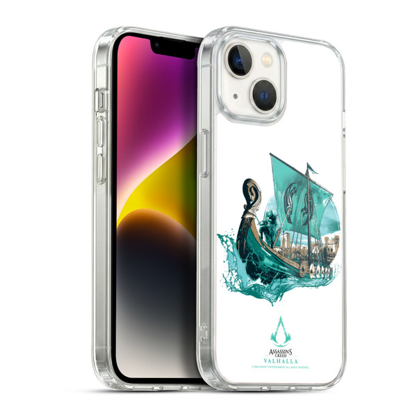 Assassin's Creed Valhalla Compositions And Patterns Eivor's Drakkar Soft Gel Case for Apple iPhone 14