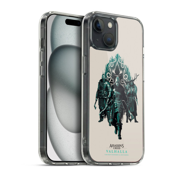 Assassin's Creed Valhalla Compositions And Patterns Carvings And Paint Soft Gel Case for Apple iPhone 15 Plus & MagSafe