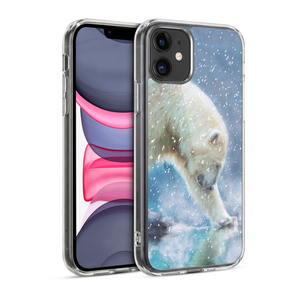 Simone Gatterwe Wildlife Snow Soft Gel Case for Apple iPhone 11