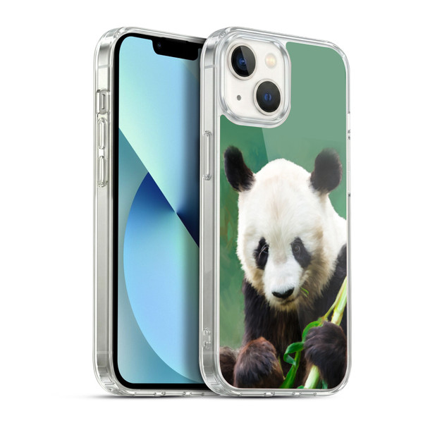 Simone Gatterwe Wildlife Panda Soft Gel Case for Apple iPhone 13