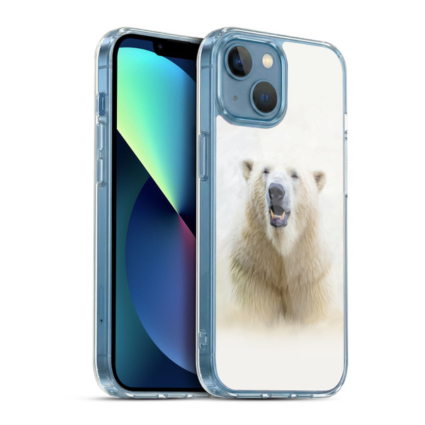 Simone Gatterwe Wildlife Polar Ear Soft Gel Case for Apple iPhone 13 Mini & MagSafe