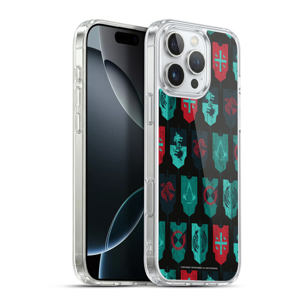 Assassin's Creed Valhalla Compositions And Patterns Banners Soft Gel Case for Apple iPhone 16 Pro Max & MagSafe