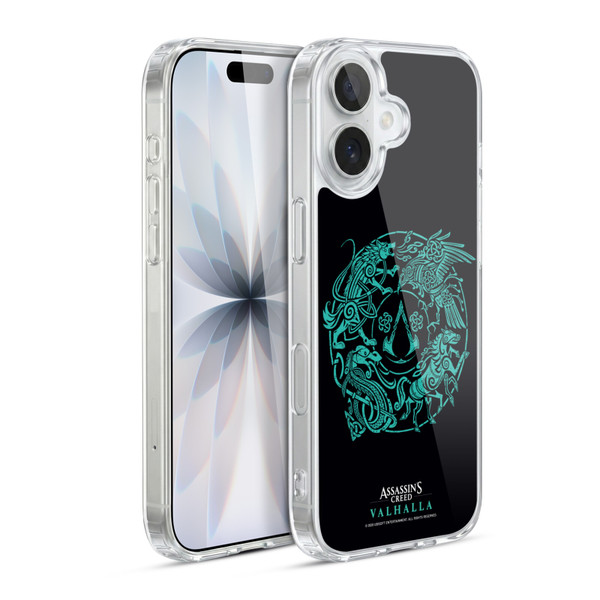 Assassin's Creed Valhalla Compositions And Patterns Animals Crest Soft Gel Case for Apple iPhone 17