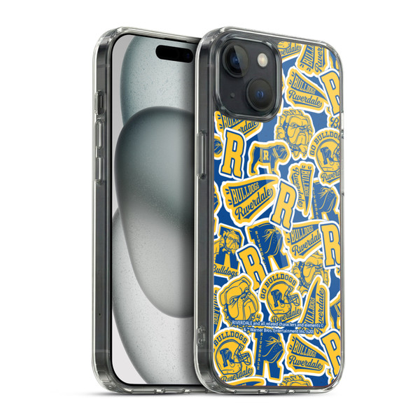 Riverdale Art Icons Patterns Soft Gel Case for Apple iPhone 15 Plus & MagSafe
