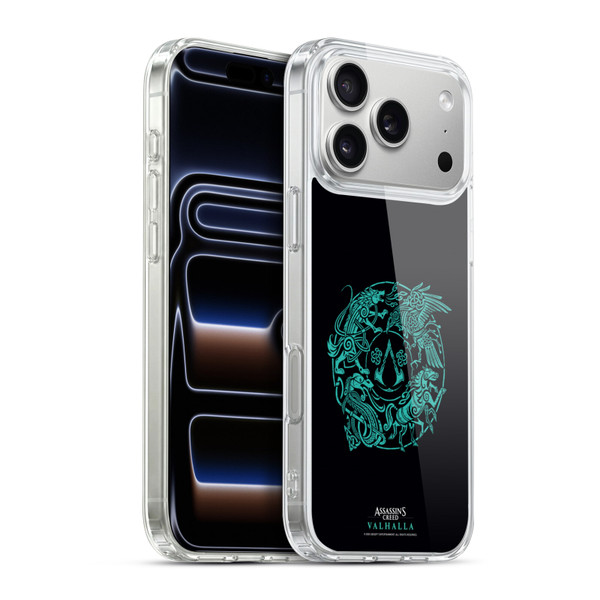 Assassin's Creed Valhalla Compositions And Patterns Animals Crest Soft Gel Case for Apple iPhone 17 Pro Max