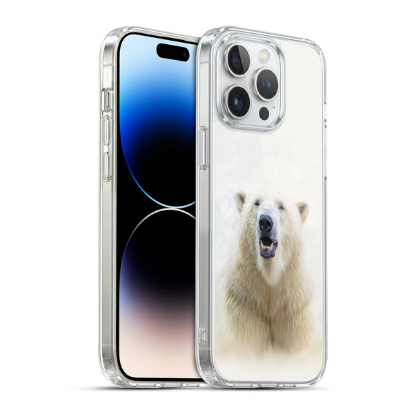 Simone Gatterwe Wildlife Polar Ear Soft Gel Case for Apple iPhone 14 Pro Max & MagSafe