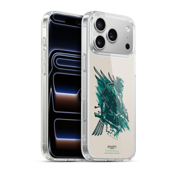 Assassin's Creed Valhalla Compositions And Patterns Eivor's Bearded Axe (Skeggøx) Soft Gel Case for Apple iPhone 17 Pro Max