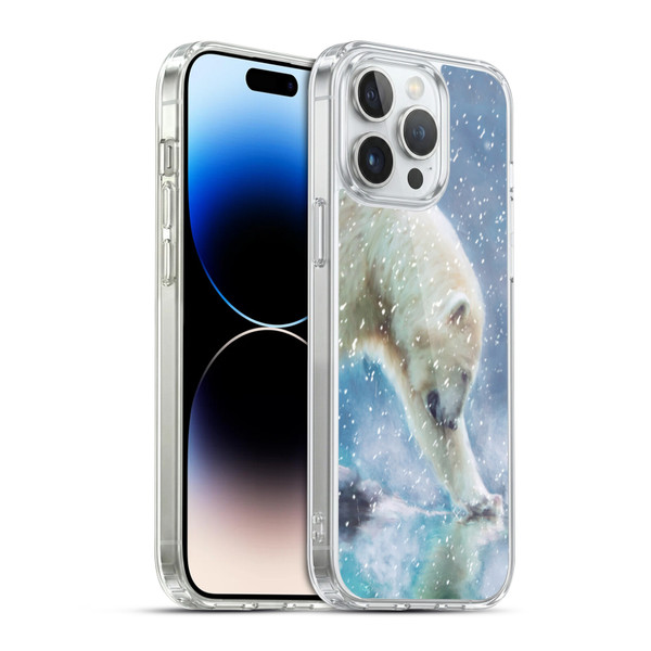 Simone Gatterwe Wildlife Snow Soft Gel Case for Apple iPhone 14 Pro Max & MagSafe