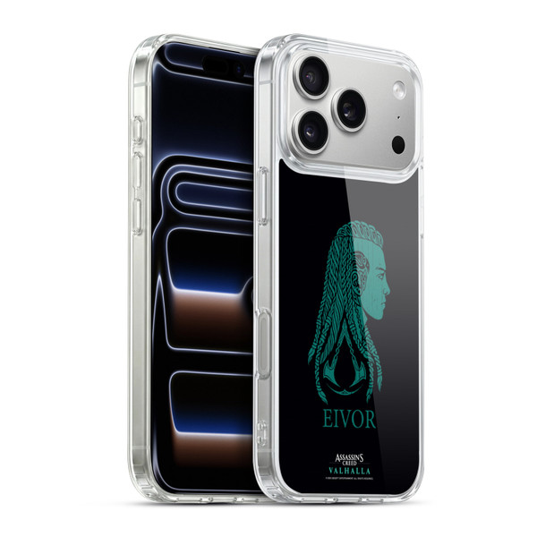 Assassin's Creed Valhalla Compositions And Patterns Eivor's Female Version Soft Gel Case for Apple iPhone 17 Pro Max