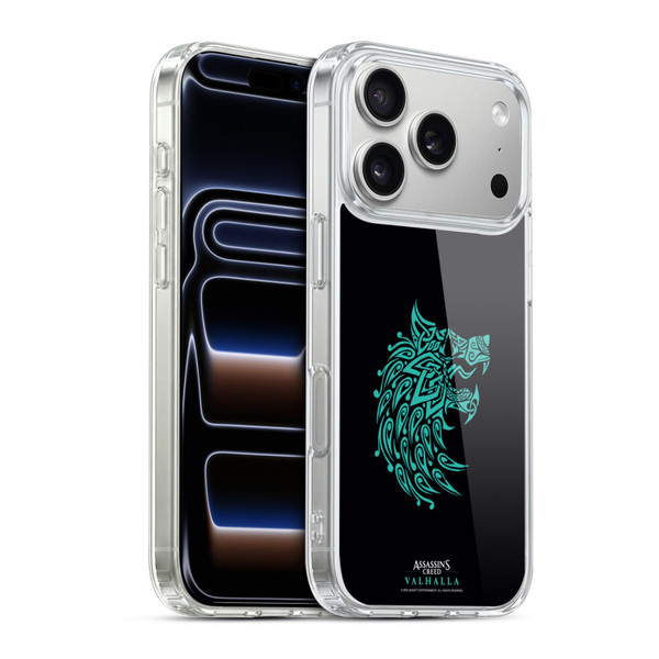 Assassin's Creed Valhalla Compositions And Patterns Wolf Soft Gel Case for Apple iPhone 17 Pro