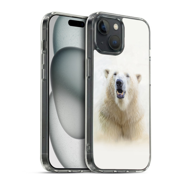 Simone Gatterwe Wildlife Polar Ear Soft Gel Case for Apple iPhone 15 & MagSafe