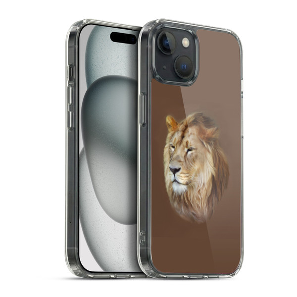 Simone Gatterwe Wildlife Lion Soft Gel Case for Apple iPhone 15 Plus & MagSafe